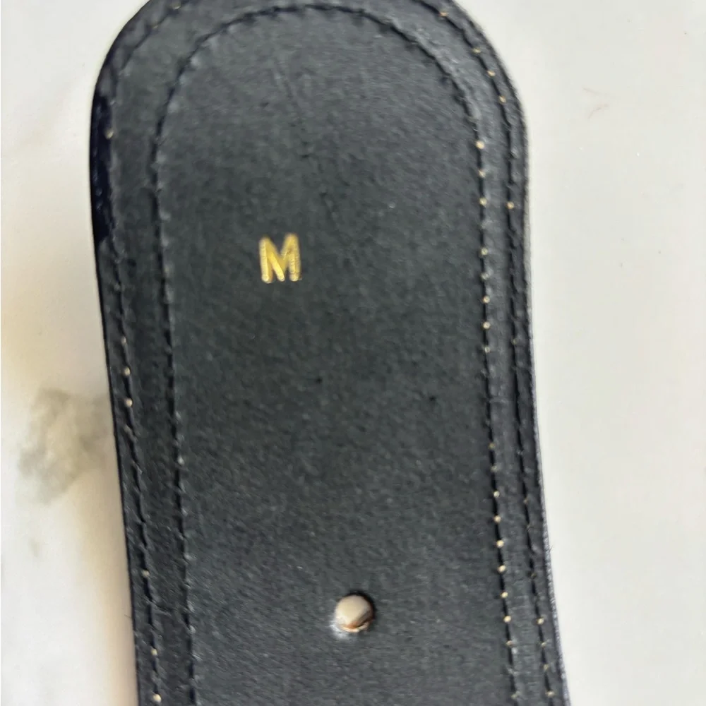Vintage Neiman Marcus M in Italy, Leather Leopard Print Belt Size M, 33” - Picture 8 of 9